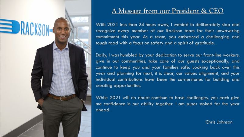 You are currently viewing A Message from our President & CEO